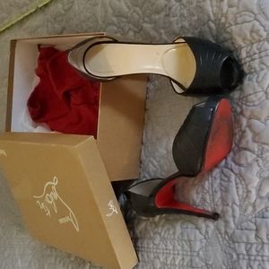 Christian louboutin armadillo peeptoe pump
